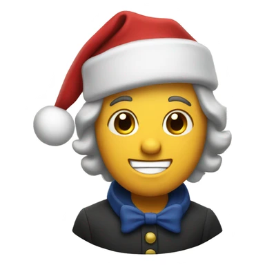 Christmas caroling sticker