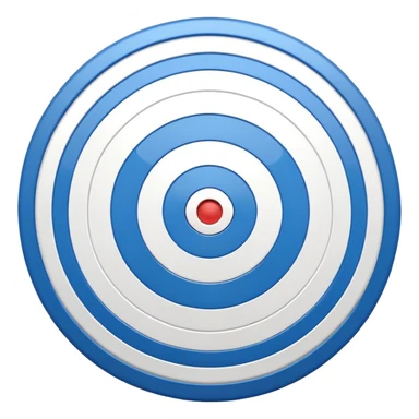 target with a blue bullseye sticker