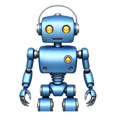black friday robot with blue and metalic colours sticker