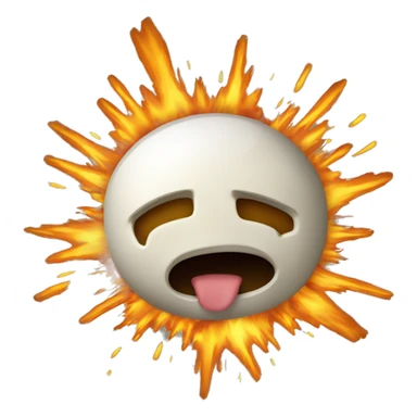 esqueleto sorprendido con explosion en la cabeza como explosion sticker