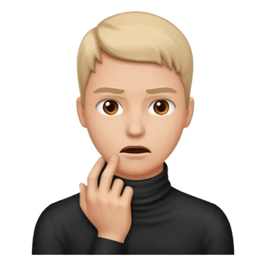 showing with your big finger on the neck like you want to kill them sticker