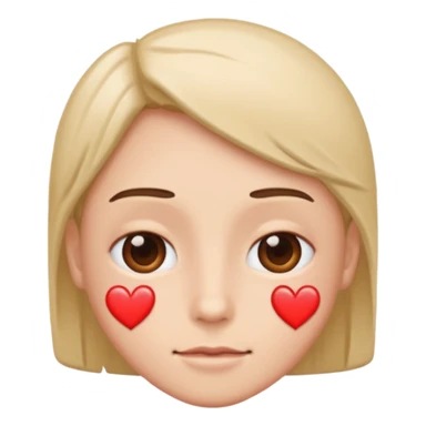 Lazy with heart eyes  sticker