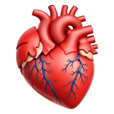 cardioprotective (heart icon) real heart icon sticker