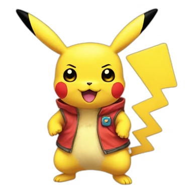 gaming-all-body-rainbow-pikachu sticker