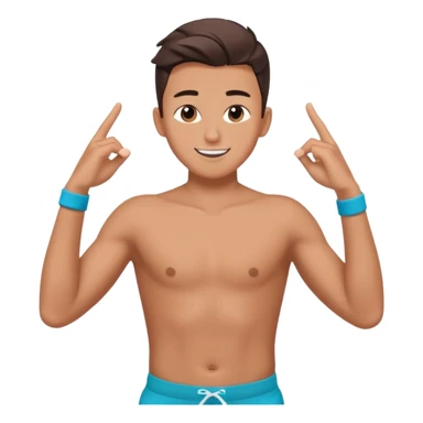 boy tiktok dance half body no tiktok logo sticker