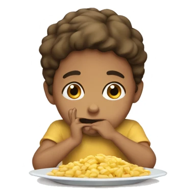 the child doesn't want to eat sticker