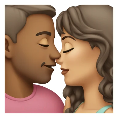 Couples kissing sticker
