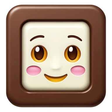 tableta de chocolate blanco blanco sticker