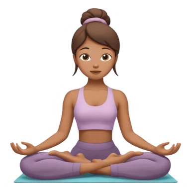 A cozy girl doing yoga sticker
