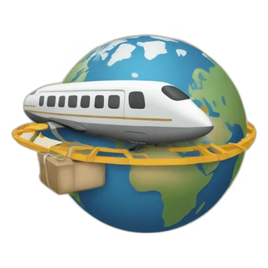traveling the globe sticker