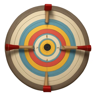 medieval archery target sticker