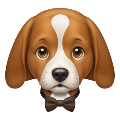 beagle gentleman sticker