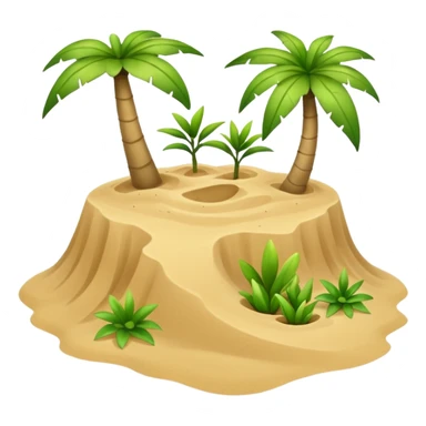 sand flying island sticker