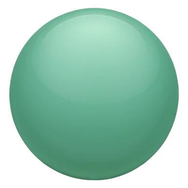 mint-green sphere sticker