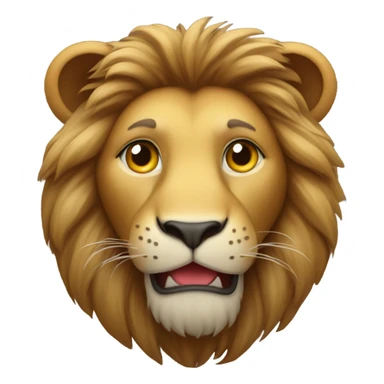 Lion holding a heart in its paws sticker