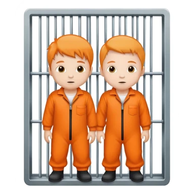 Two 1 year old boys in jail sticker