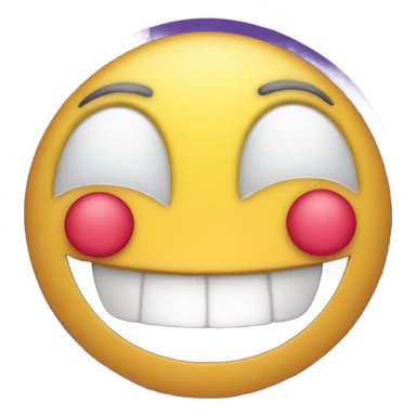 Emoji with stars instead of eyes sticker