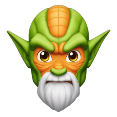 Orange piccolo dragon ball sticker