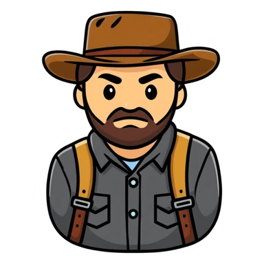 Arthur Morgan from Red Dead Redemption sticker
