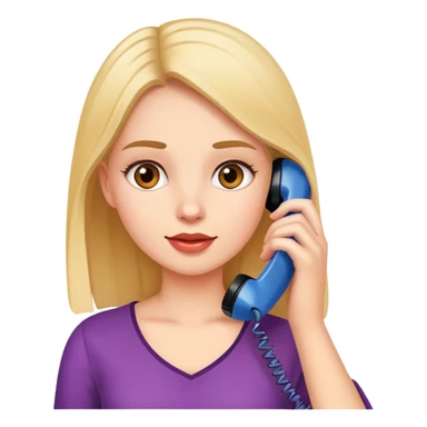 Girl on phone sticker