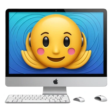 AI webflow on a computer - really complicated sticker