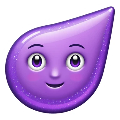 glitter purple and cian pin office sticker