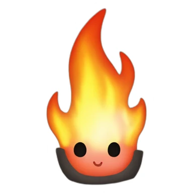 Firey from bfdi sticker