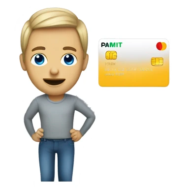 pay by credit card sticker