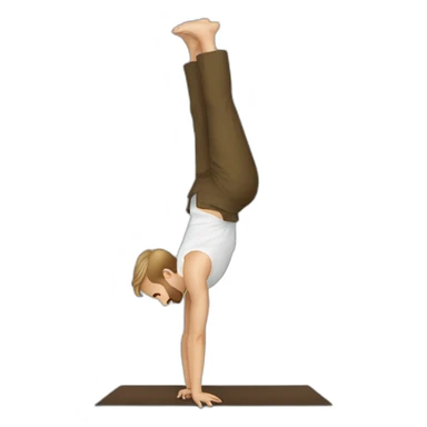 Ryan gosling doing a handstand sticker