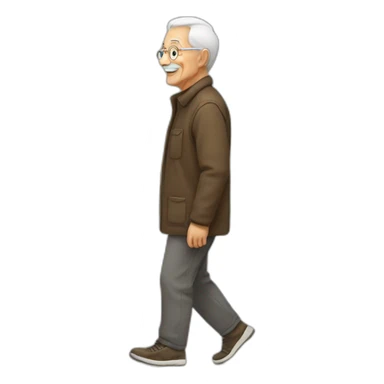 grandfather walking sticker