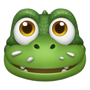cocodrilo tapando boca sticker