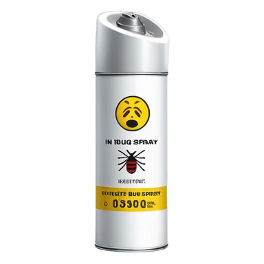 Bug spray can sticker