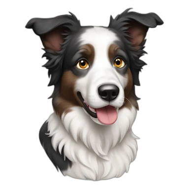 border collie merle sticker