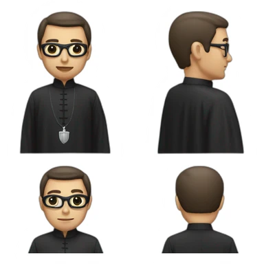 Priest that looks like a criminal sticker