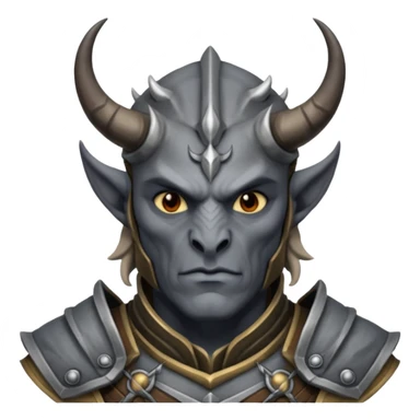 ESO male daedra, gray skin sticker