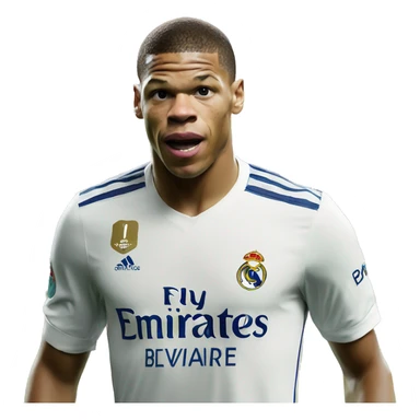Mbappé mange le Real Madrid sticker