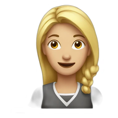 woman celebrating sticker