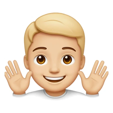 Smile with touches out sticker