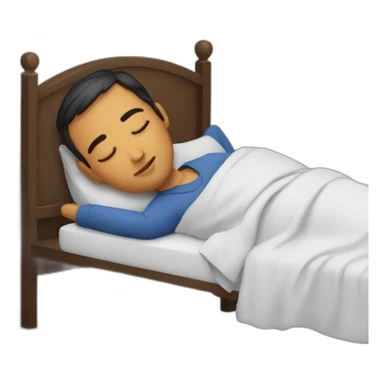 sleeping hindi man sticker
