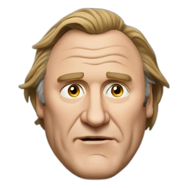 Black Gérard depardieu sticker