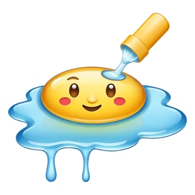 Glue in liquid sticker