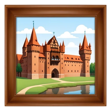 Cinematic Realistic Malbork Castle  Emoji sticker