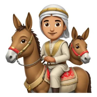 фото араб на осле а за ним сидит охранник sticker