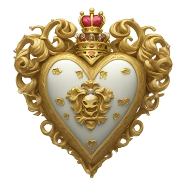A royal heart sticker