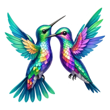 Humming birds sticker