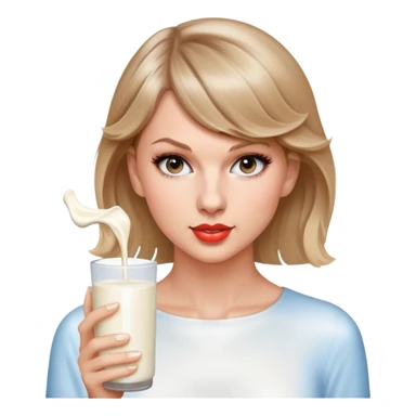 taylor-swift-milk-on-face sticker