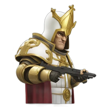Pope doomguy sticker