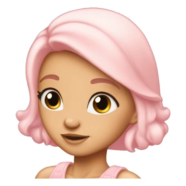 A very very cute bambi pastel pink sticker