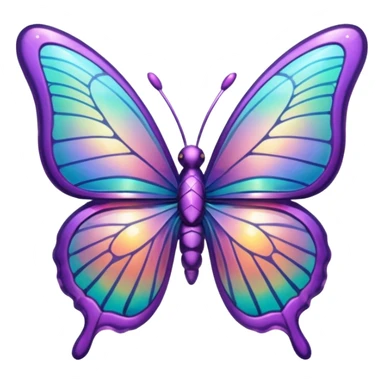butterfly hair clip sticker