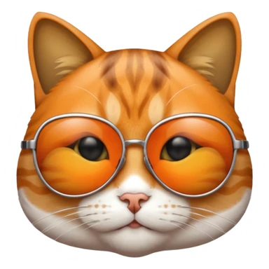 Cat wearing sunglasses sticker